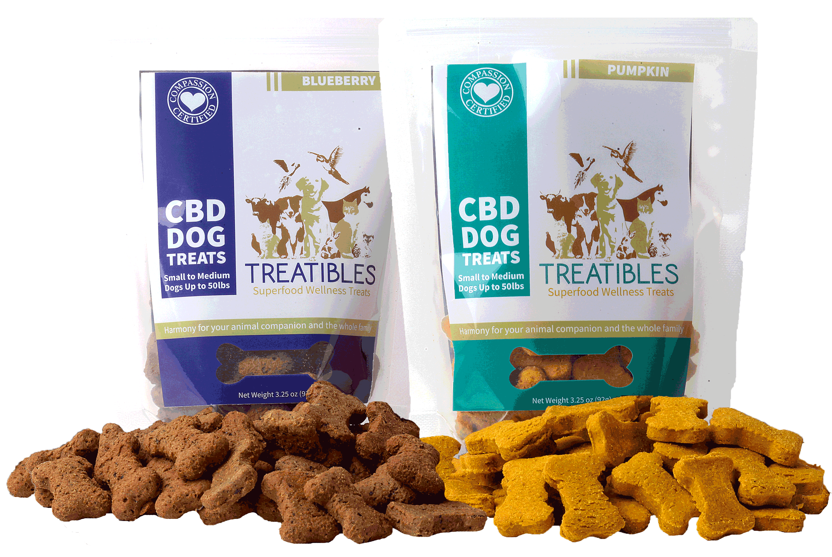 Treatables cbd dog treats big /small Dub's Green Garden Collective