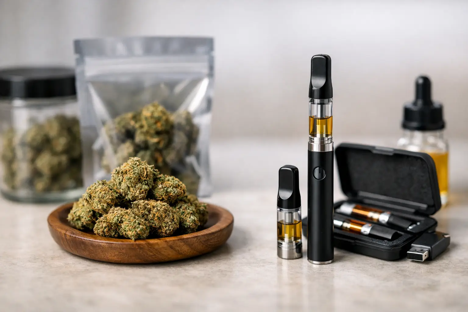 Flower Versus Vape Delivery for Your Next Order